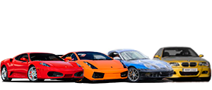 Ferrari F430, Lamborghini Gallardo, Borsche Boxster y BMW Serie 3 Kit M